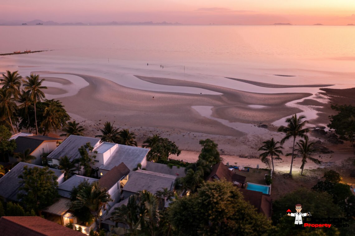 Beachfront 3 Bedroom Pool Villa in Bang Makham, Koh Samui – For Sale